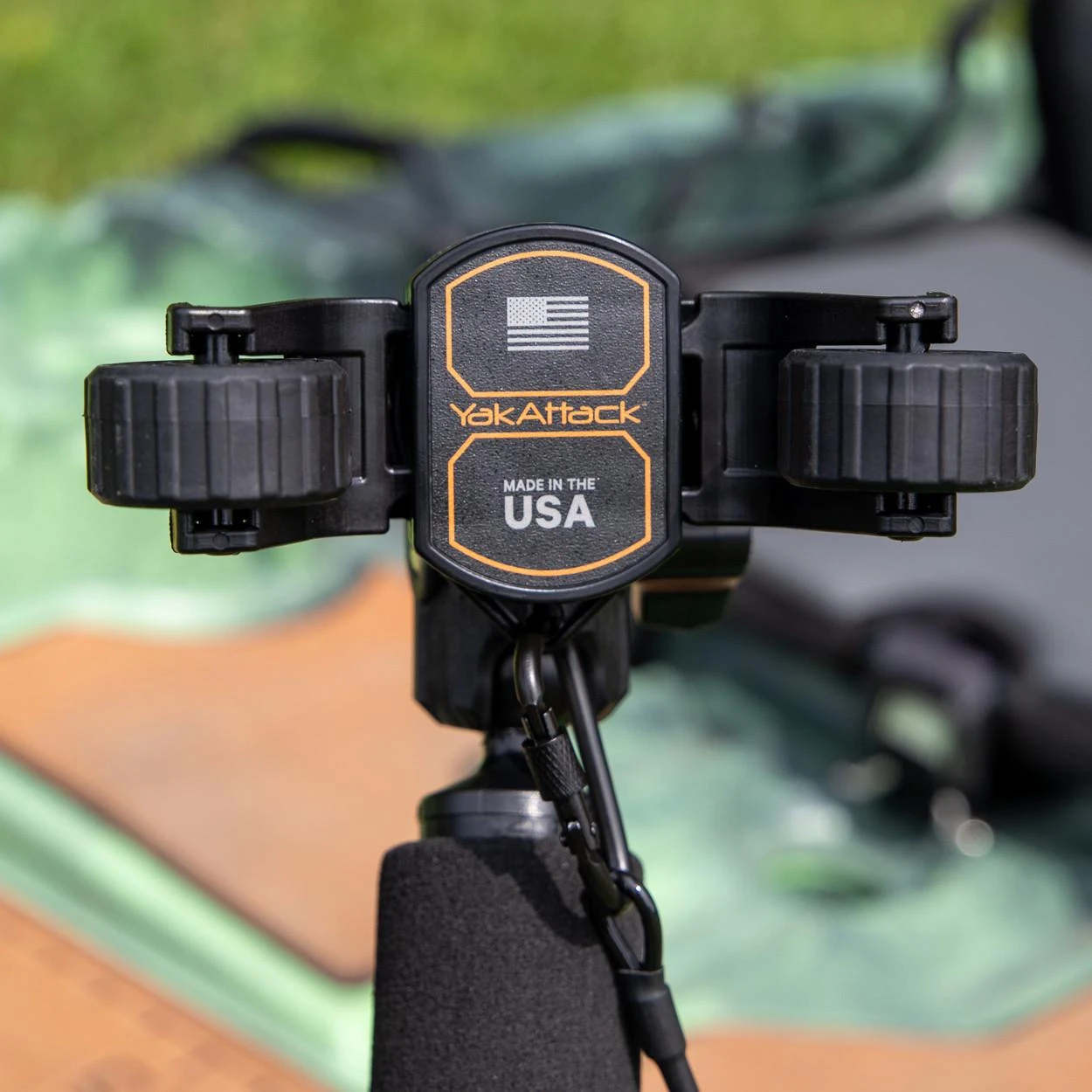 Close up front view of the RotoGrip Phone Holder Pro with LockNLoad Mounting System retracted