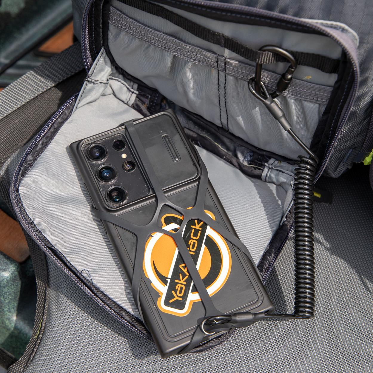 YakAttack® Universal Smartphone Harness with Tether - Fishing and