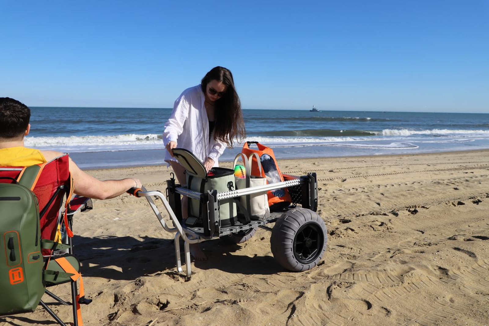 SandRig Surf Cart, 20” x 36” with 16" Balloon Tires
