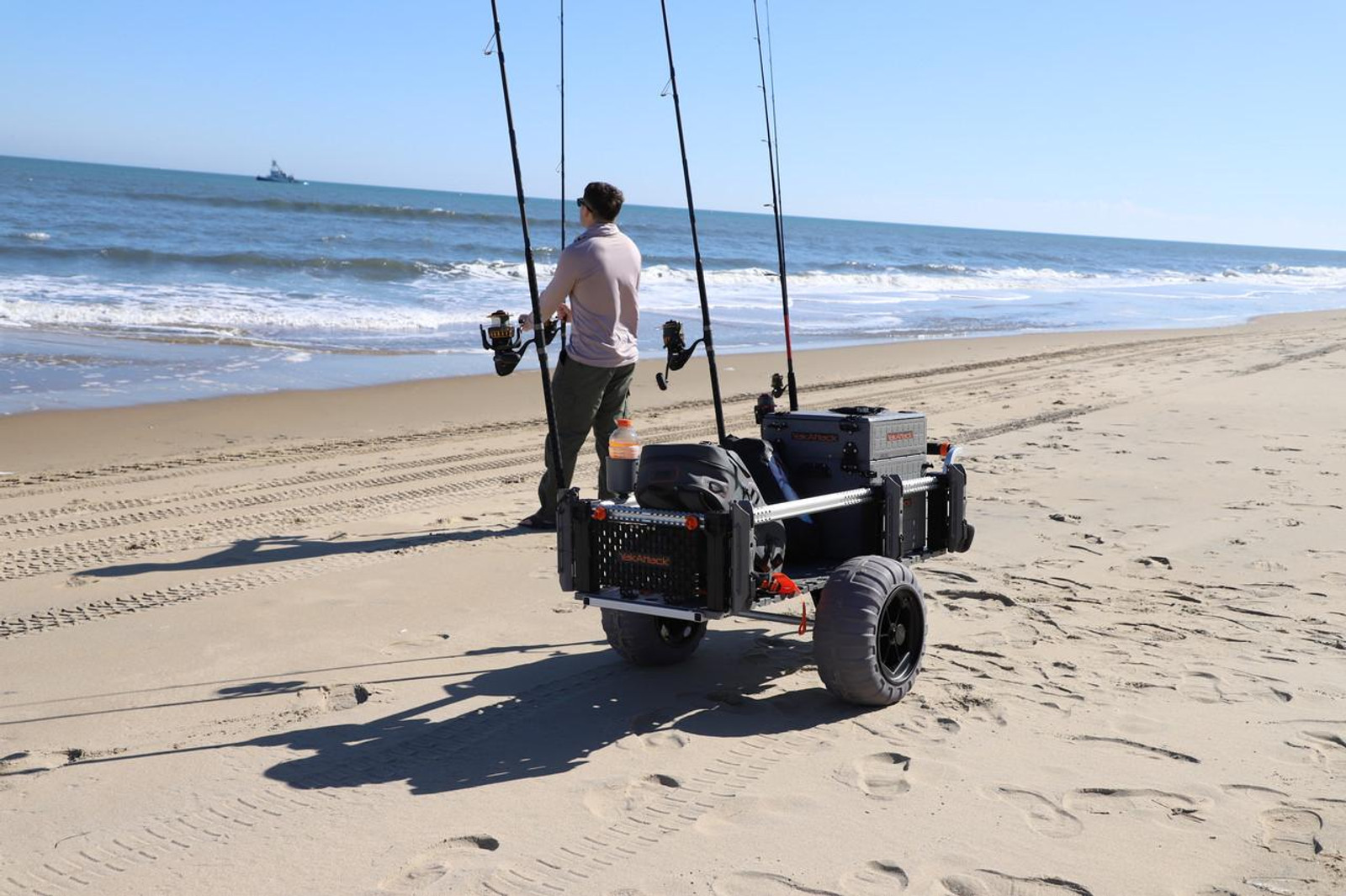 SandRig Surf Cart, 20” x 54” with 16" Balloon Tires