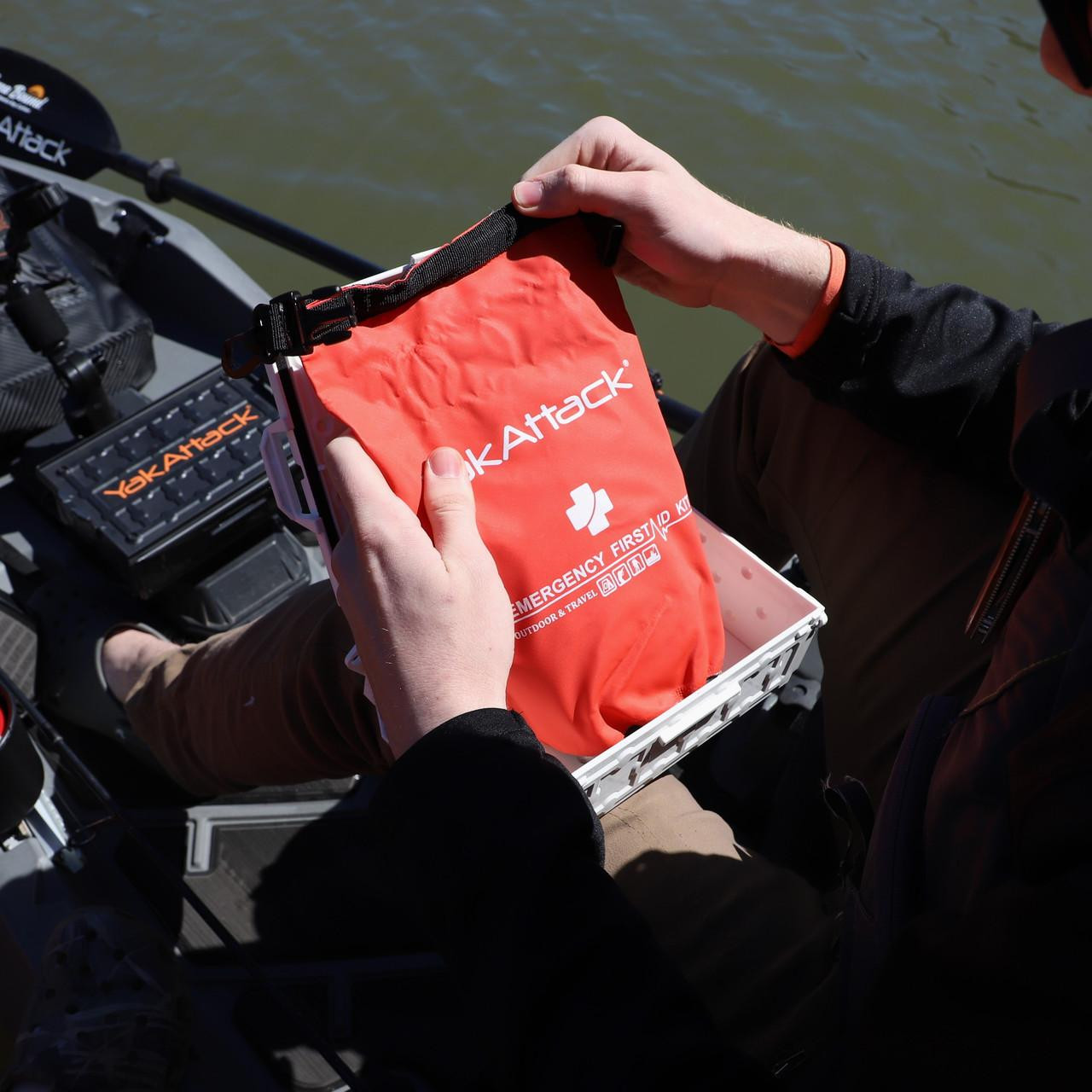 YakAttack® Reel Essentials First Aid Kit with Dry Bag TracPak and