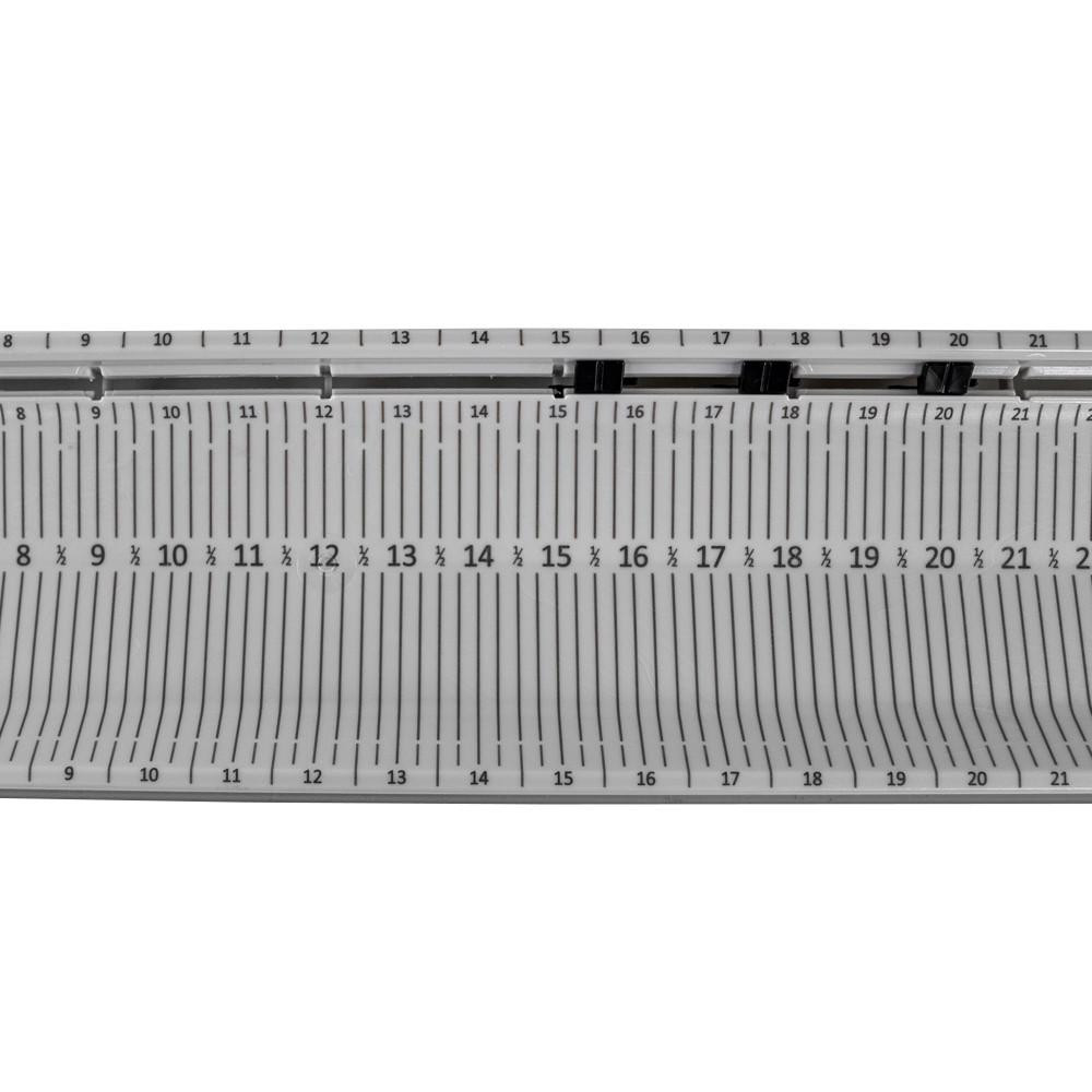 LeaderBoard - 28" Measuring Board with Built-In Identifier Holders and Cull Tabs, Overcast Grey (16)