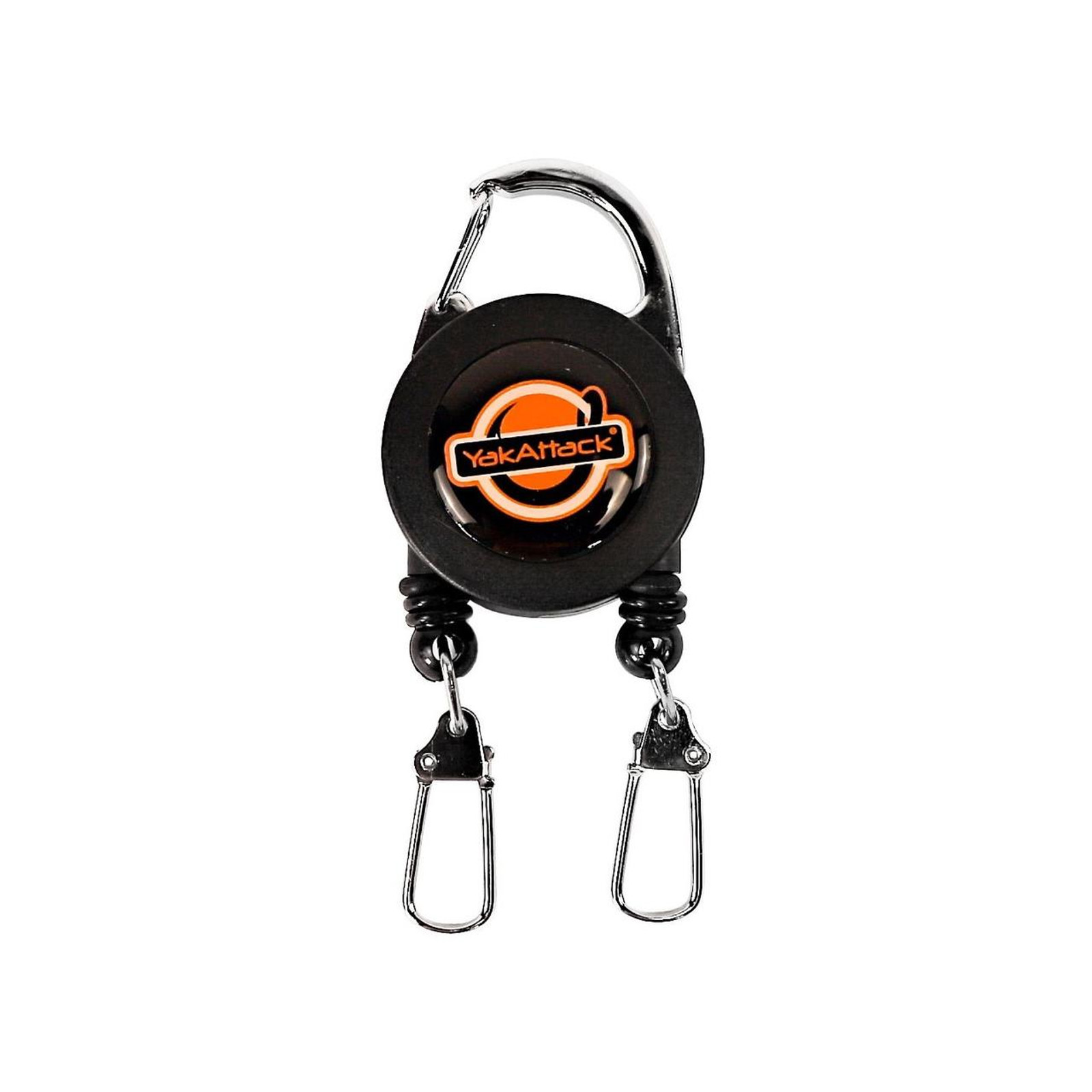 Double Attachment Clip-on Retractor, Dual 18” Nylon Cord