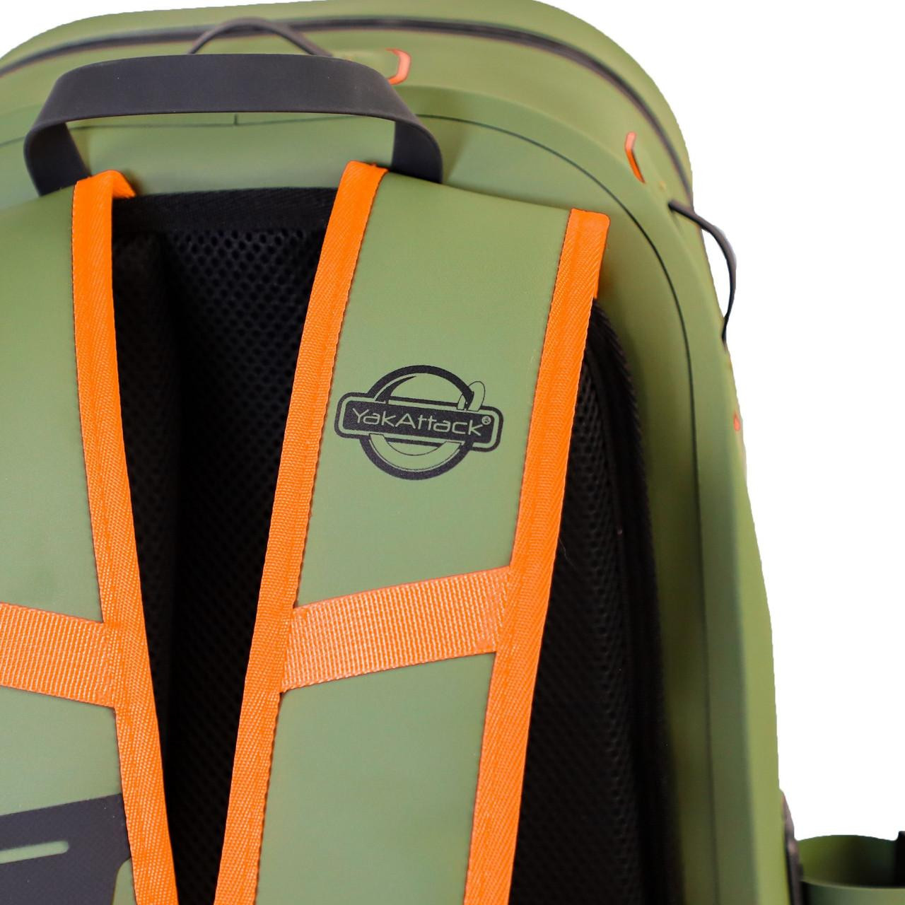 28L BackWater DryPak, Waterproof Backpack, Green/Orange