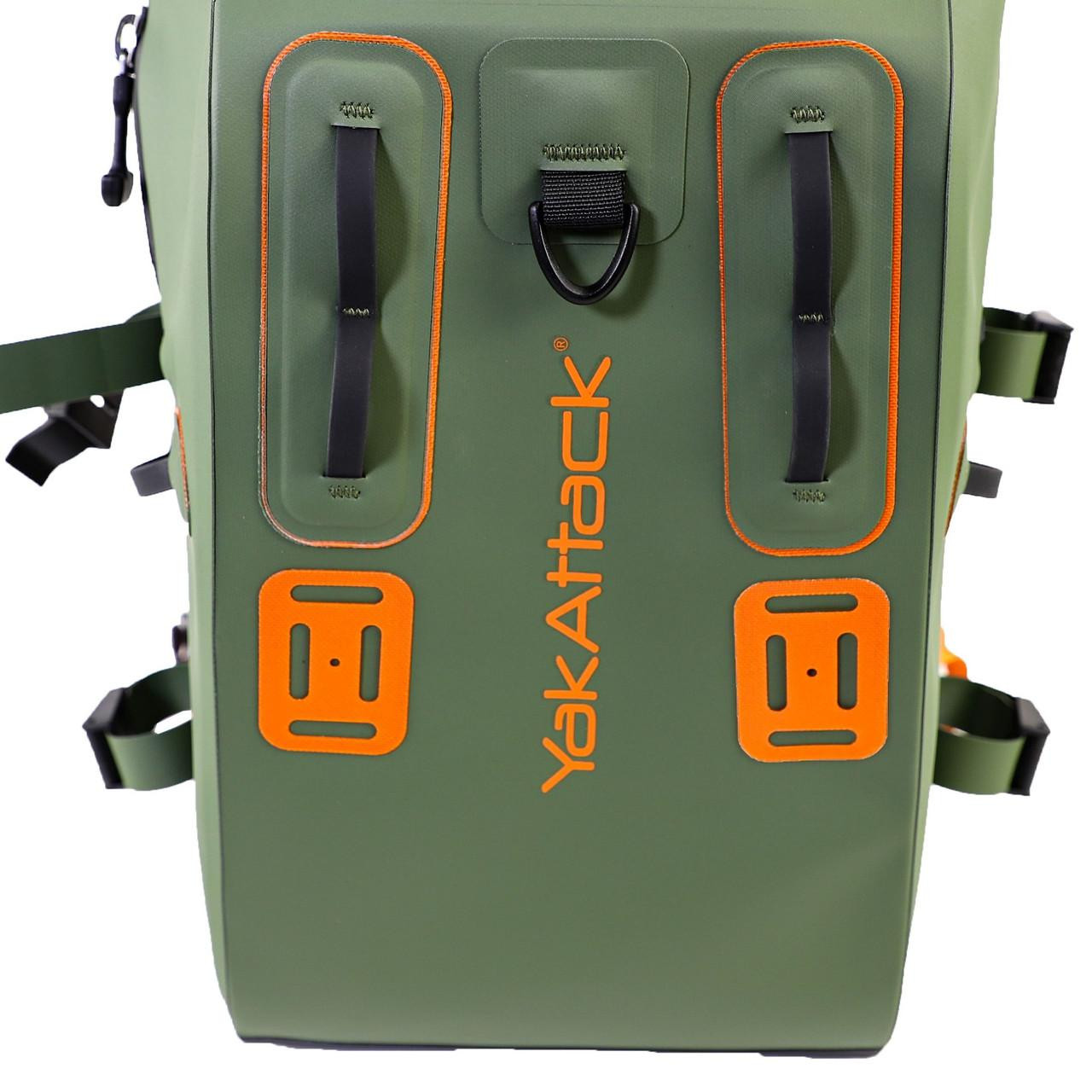 28L BackWater DryPak, Waterproof Backpack, Green/Orange