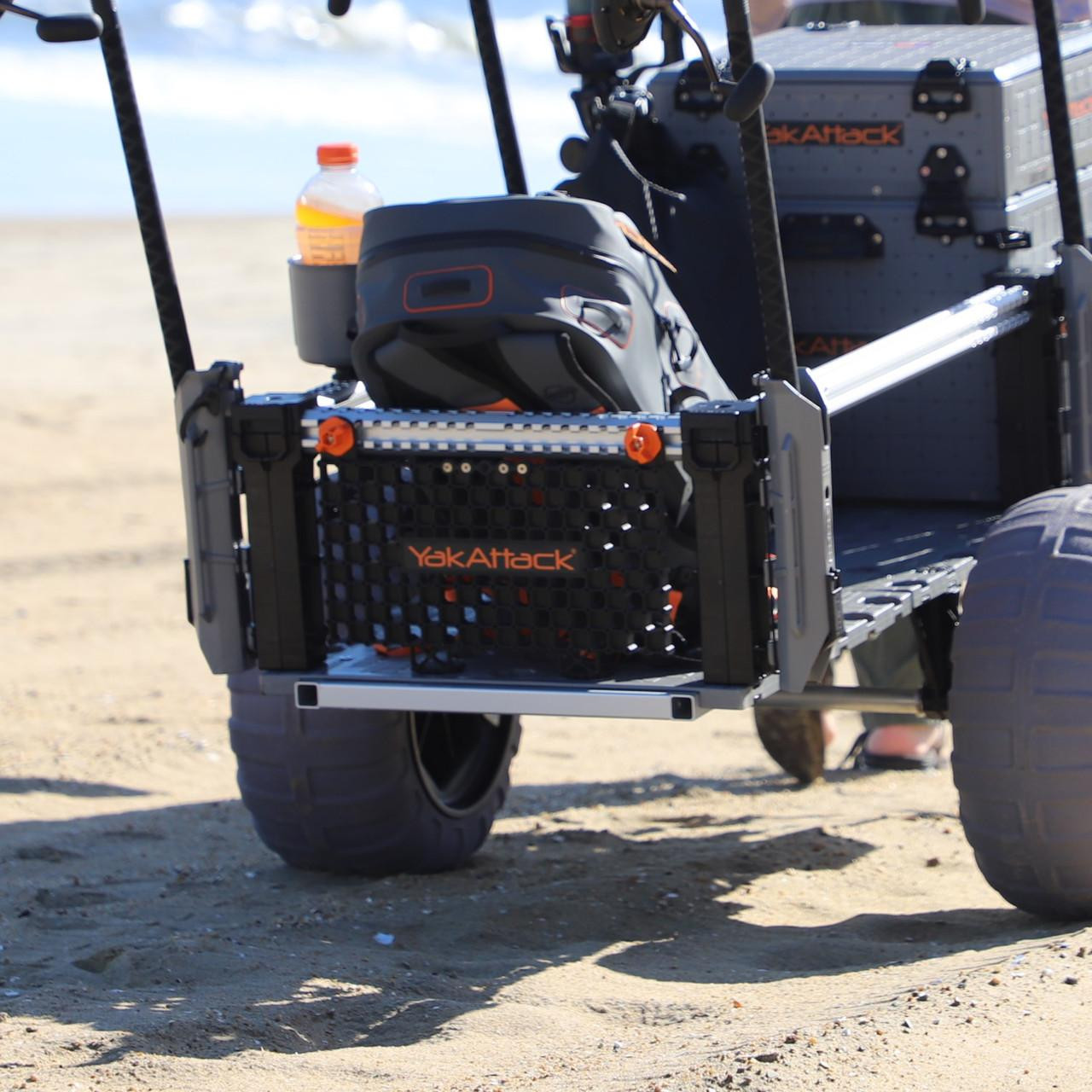 Lifestyle view of the 14" SandRig GridLoc Panel on SandRig Surf Cart