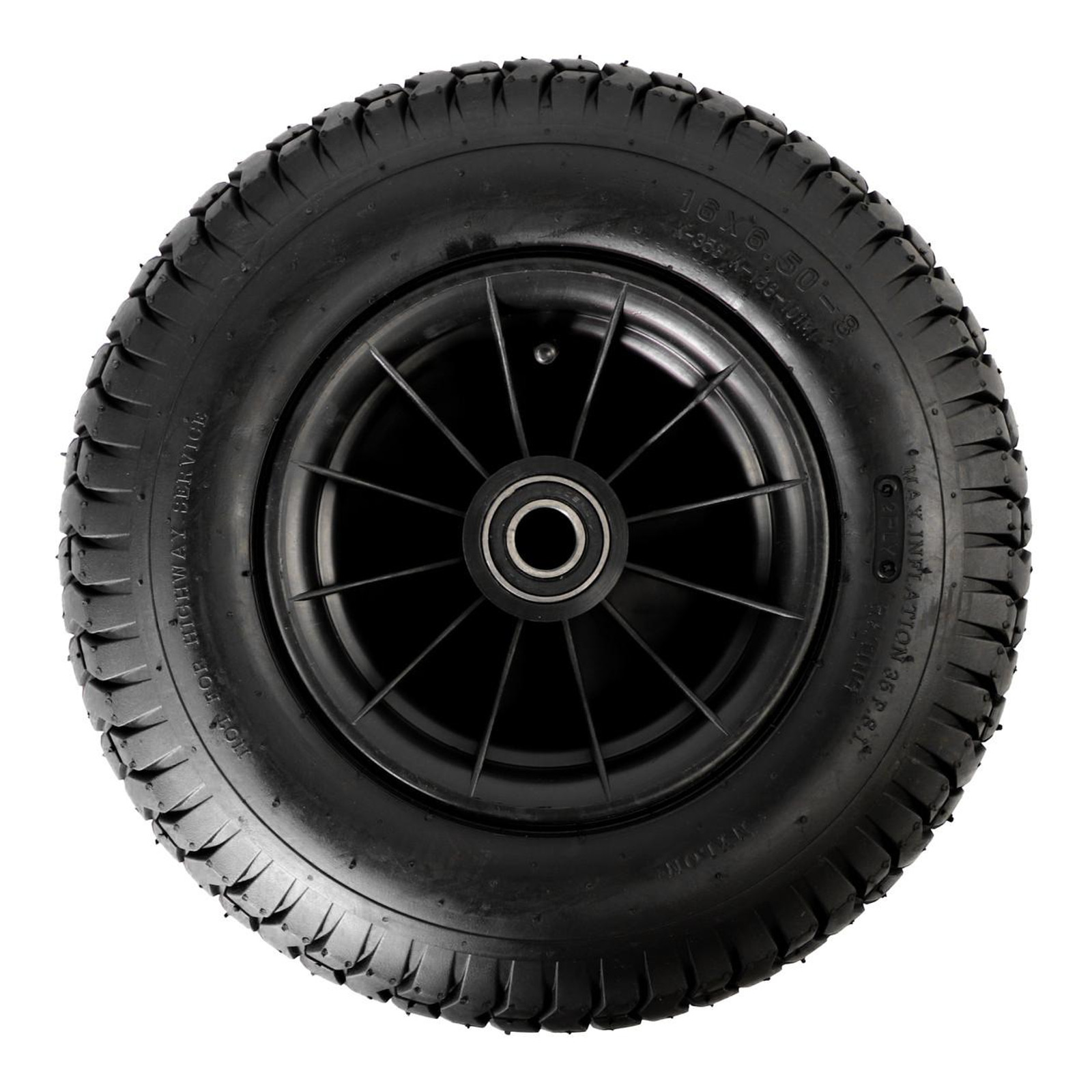 16" Rubber Tire for SandRig Surf Cart - Two Pack