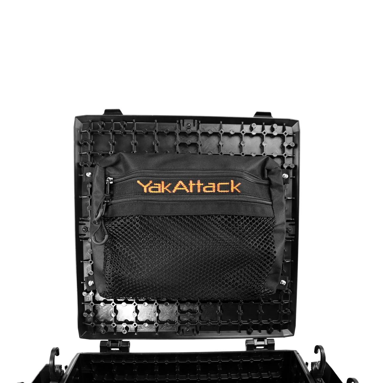 Front view of the BlackPak Pro & Mesh Bag Bundle, 16x16, Black on panel