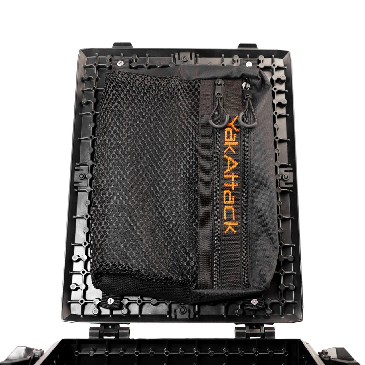 Front close view of the BlackPak Pro & Mesh Bag Bundle, 13x16, Black sideways