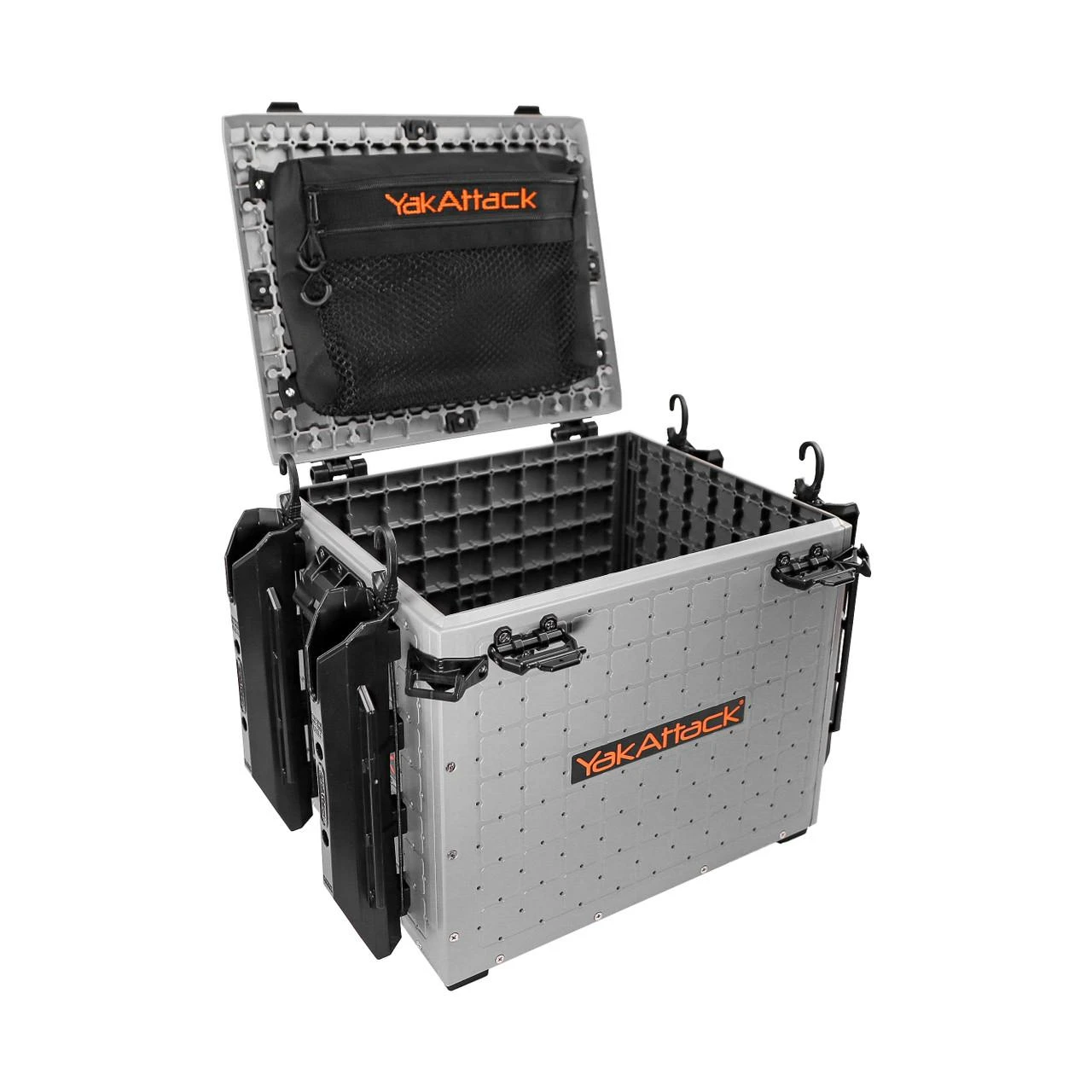 Front left view of the BlackPak Pro & Mesh Bag Bundle, 13x16, Battleship Grey