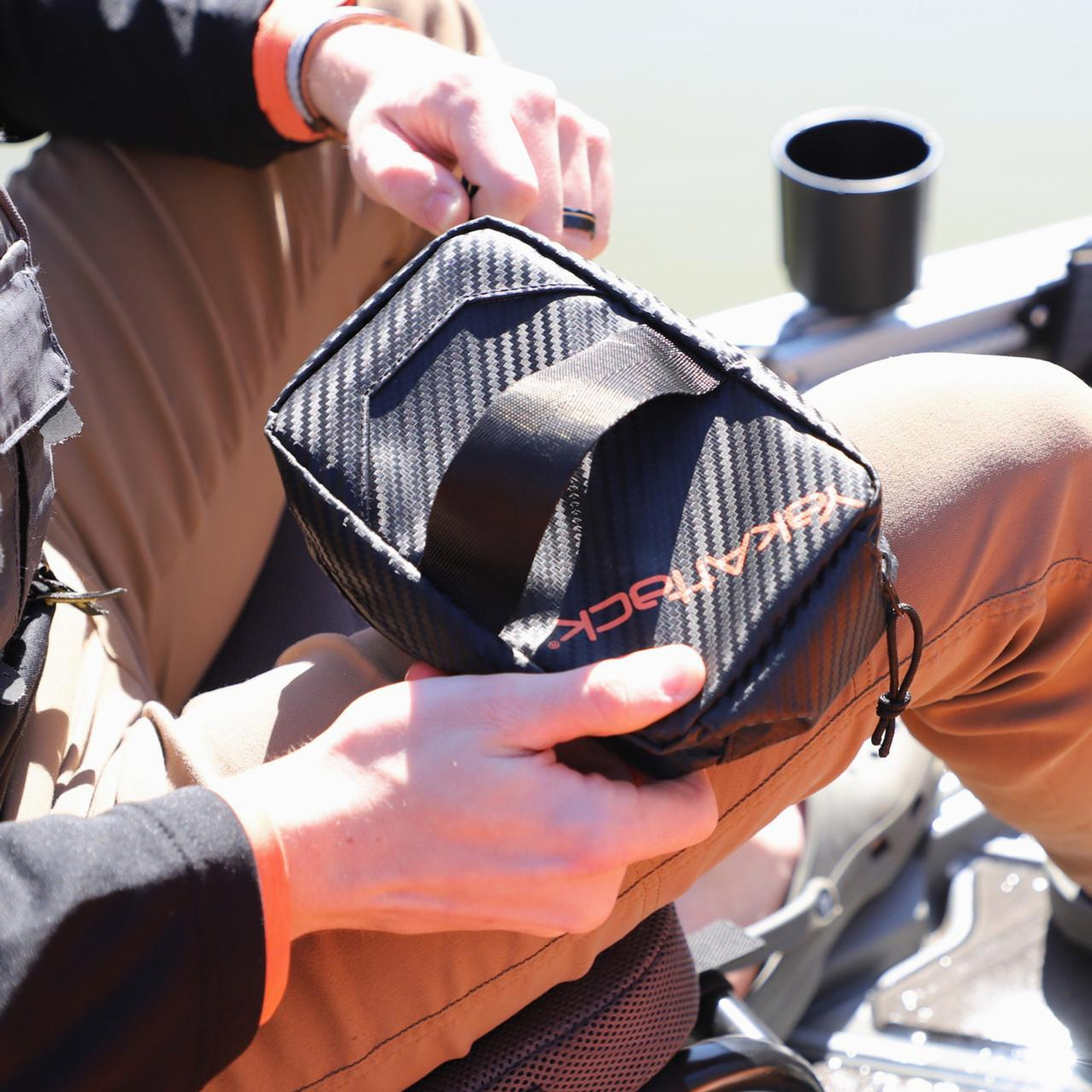 8” x 5” HD Tackle Wallet, Black Carbon