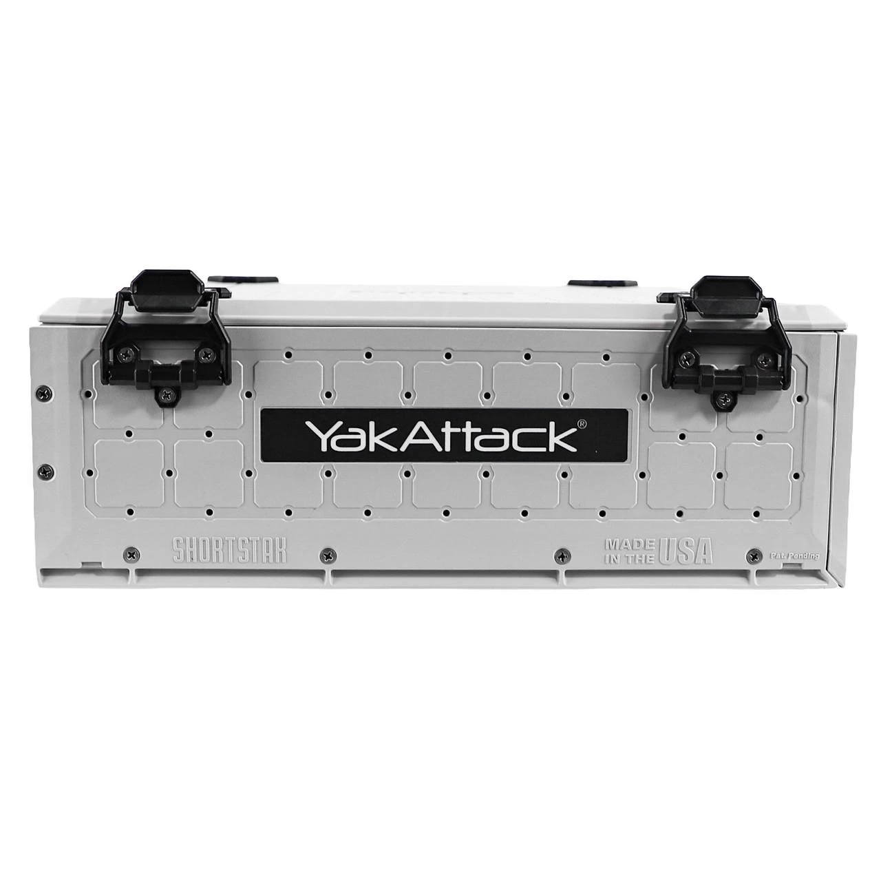 Front view of the ShortStak SOLO Storage Box 16" x 16", Overcast Grey