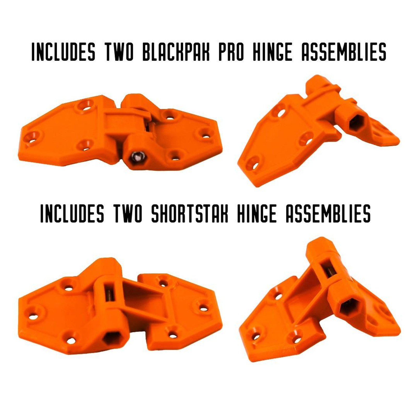 Hinge & Latch Kit for BlackPak Pro and ShortStak, Orange