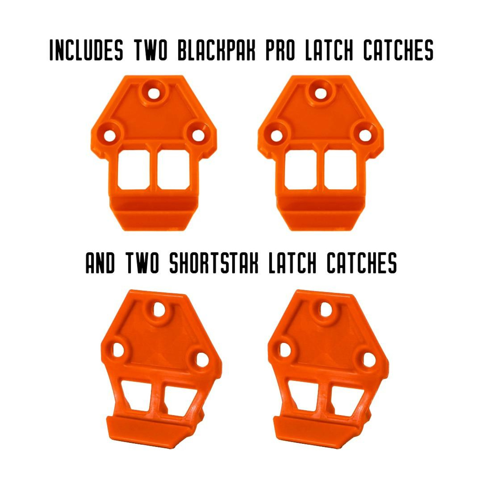 Hinge & Latch Kit for BlackPak Pro and ShortStak, Orange
