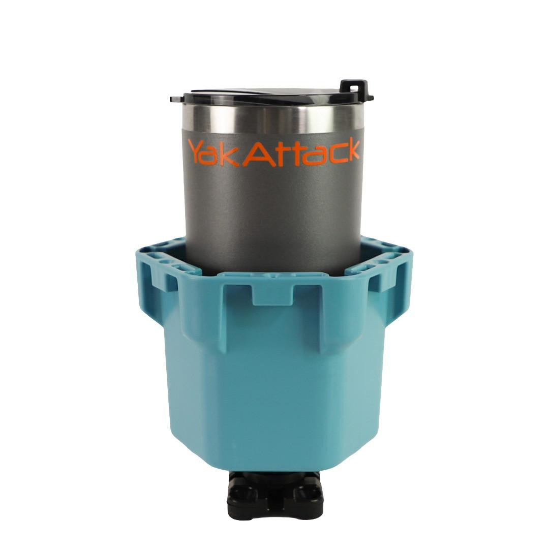 Cup Holder Pro, Jetty Blue with 32 oz YakAttack Tumbler inside