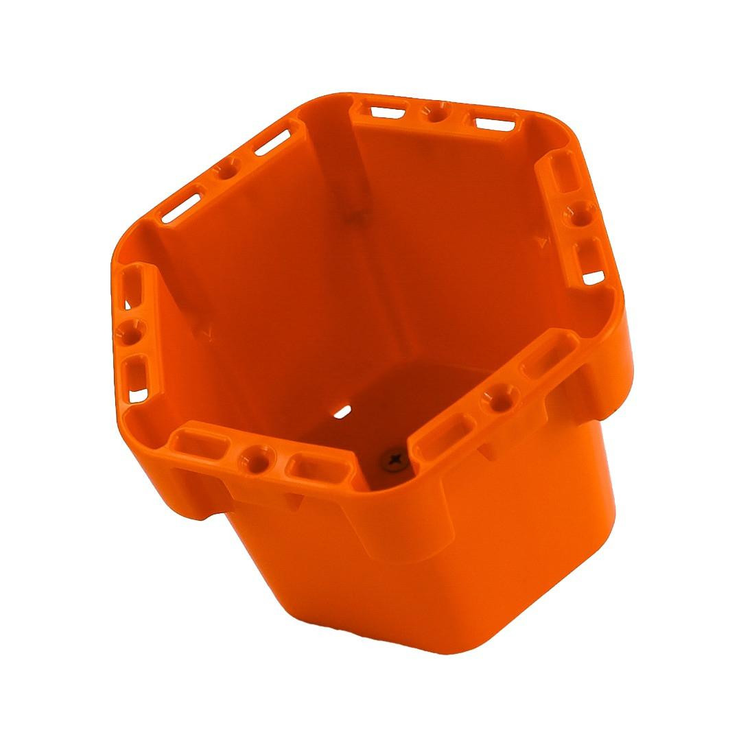 Top left-angled view of the Cup Holder Pro, Orange