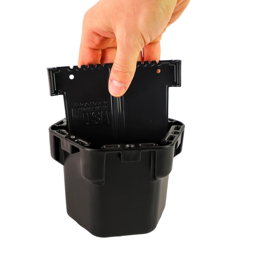 Front view of the Cup Holder Pro Vertical Divider - Two Pack going into the Cup Holder Pro