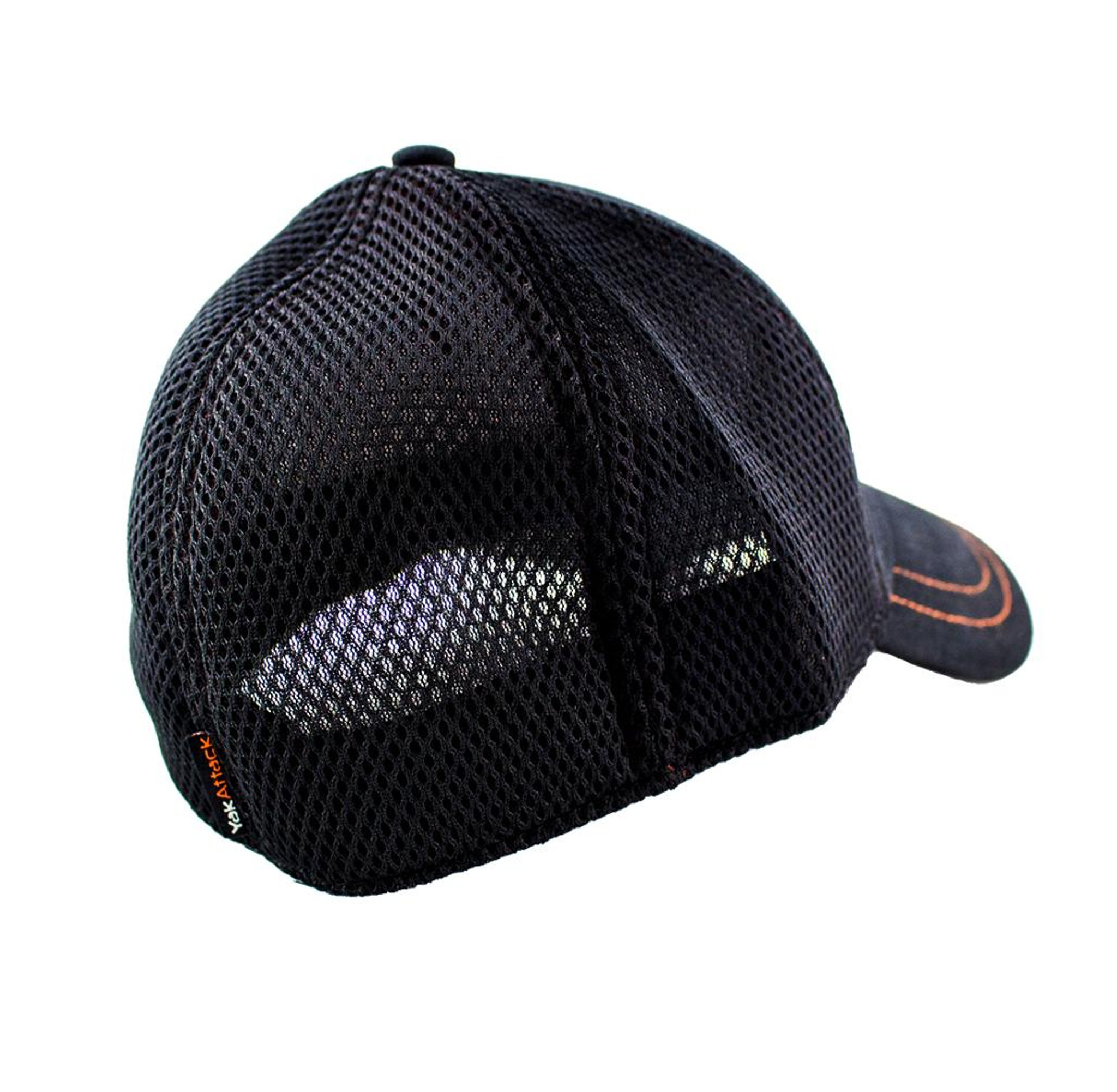 Black mesh sales fitted hat