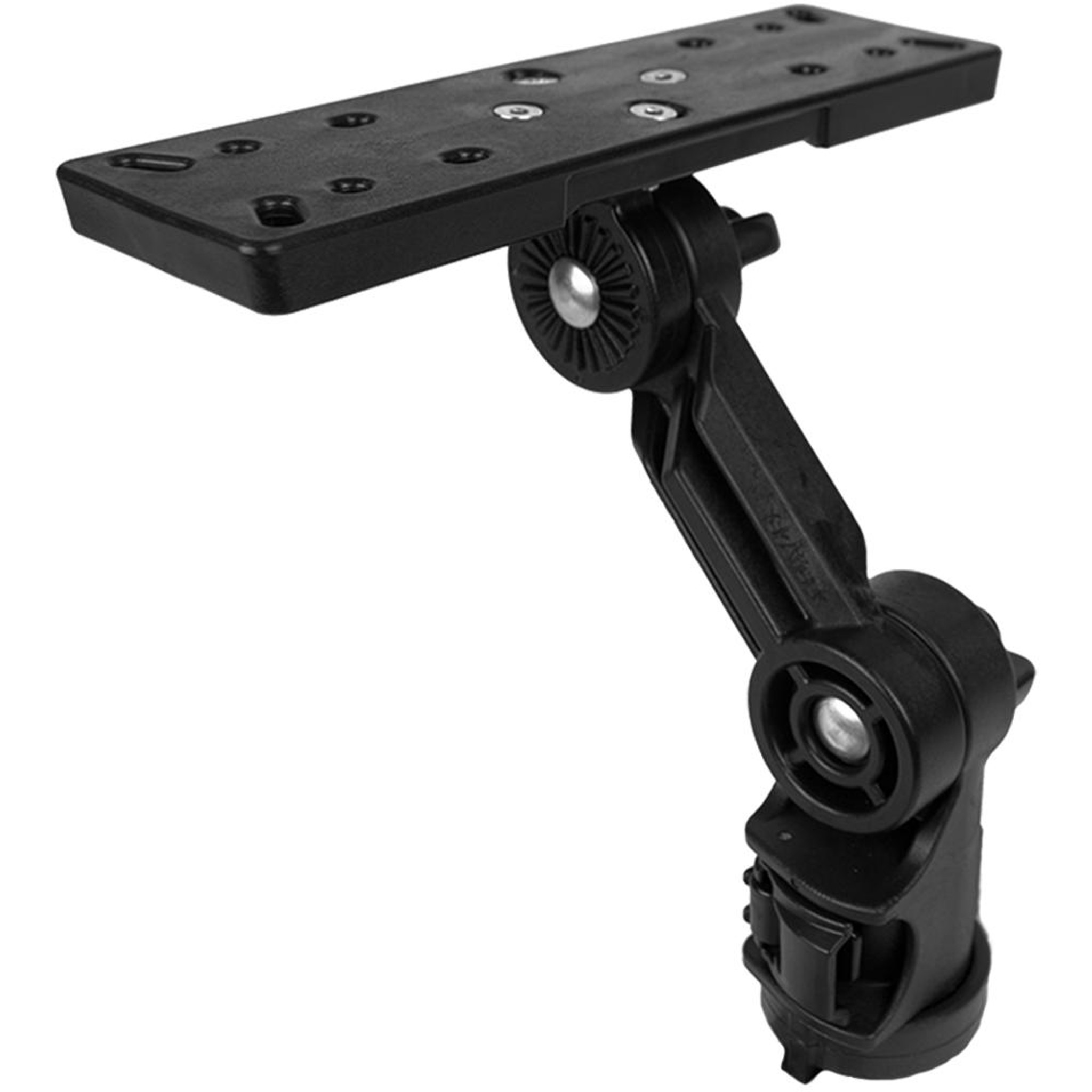 Fish Finder Mount Base Ball-Mount Fish Finder Bracket with Screws 360°  Rotation Fish Finder Holder(Black - 1pc)