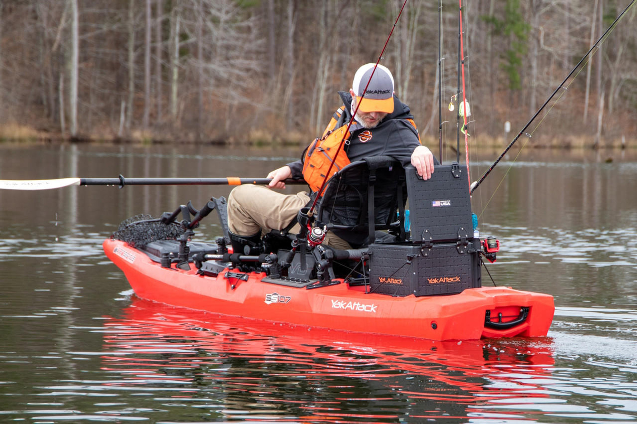 YakAttack BlackPak Pro Kayak Fishing Crate (13x16) 819731015449