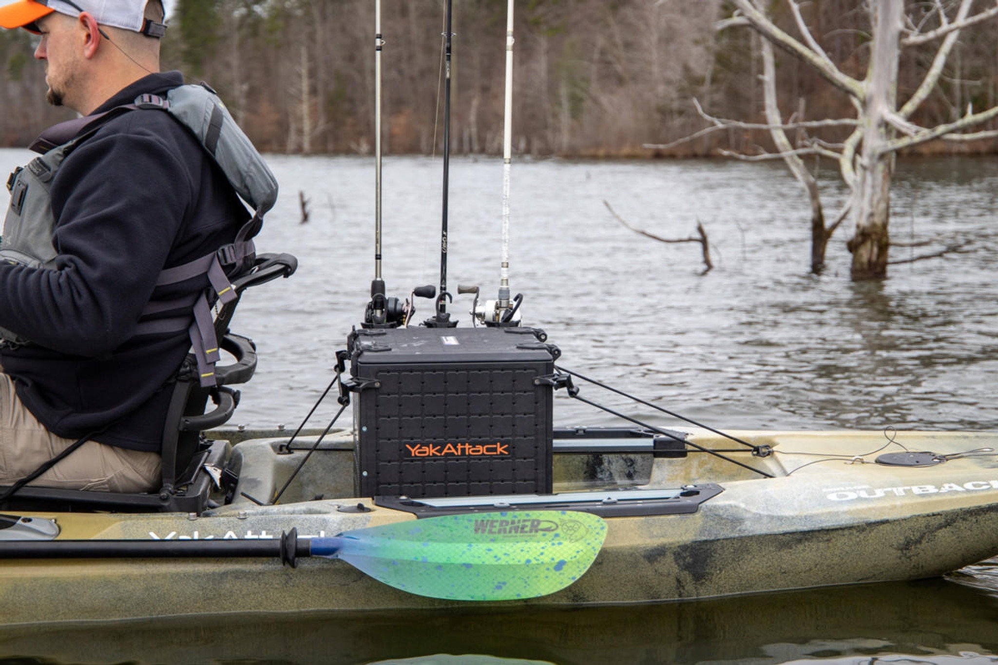 YakAttack BlackPak Kayak Fishing Crate - Black (BLP-121611) - 819731010710