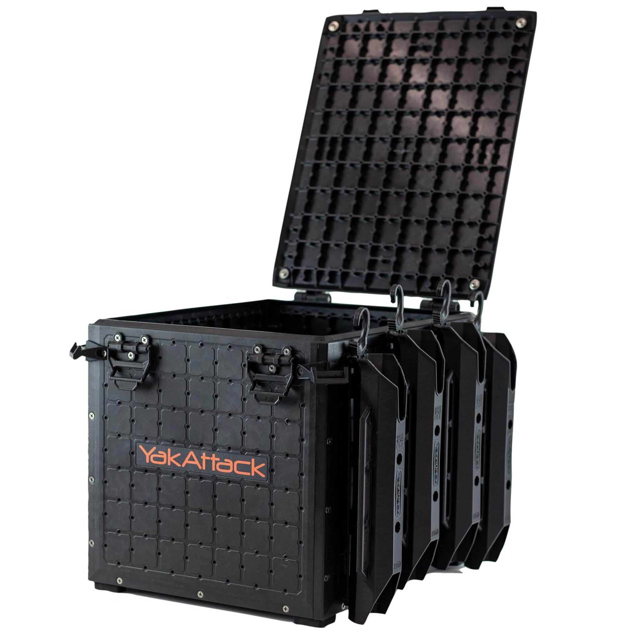YakAttack® BlackPak Pro Kayak Fishing Crate 13 x 16 - Kayak Fishing Gear