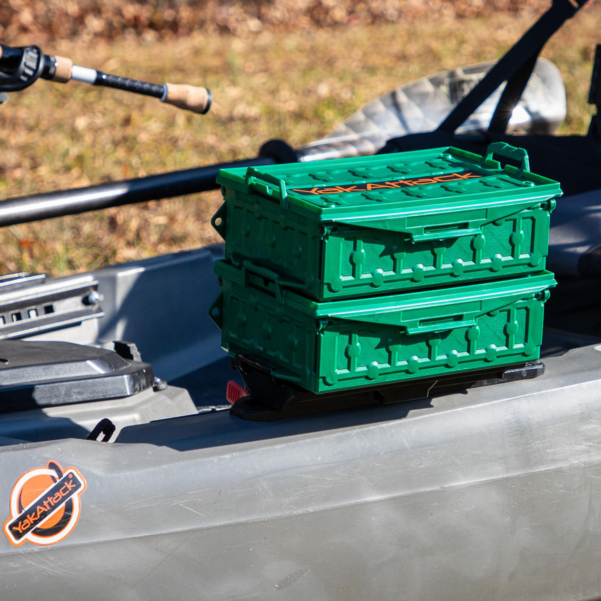 YakAttack® - TracPak Stackable Storage Box, Spare Box - Kayak Fishing Gear