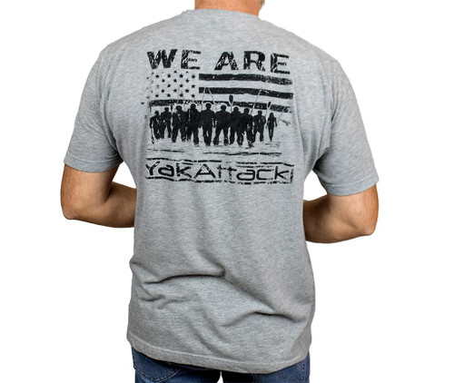 Heather Grey We Are YakAttack Short Sleeve Tee Shirt ATS-1012 (2)