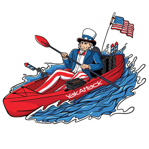 front view of Uncle Sam Decal 4.75” x 3.75”
