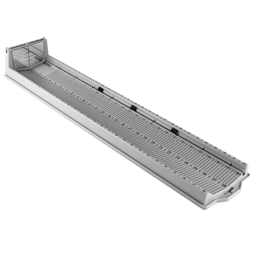 LeaderBoard - 28" Measuring Board with Built-In Identifier Holders and Cull Tabs, Overcast Grey (1)