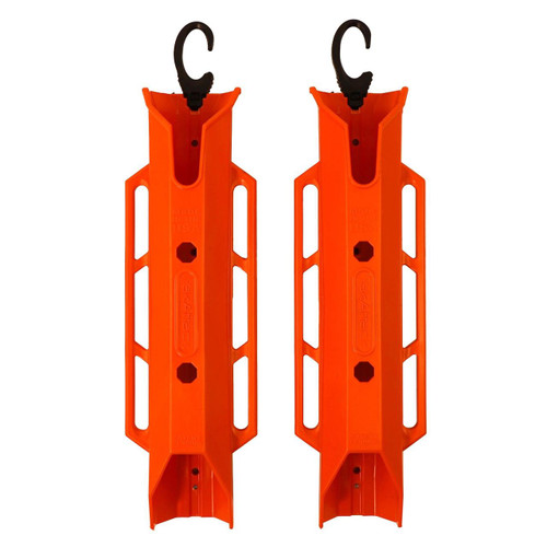 TetherTube Rod Holder- Two Pack with Mounting Hardware, Orange shown side by side