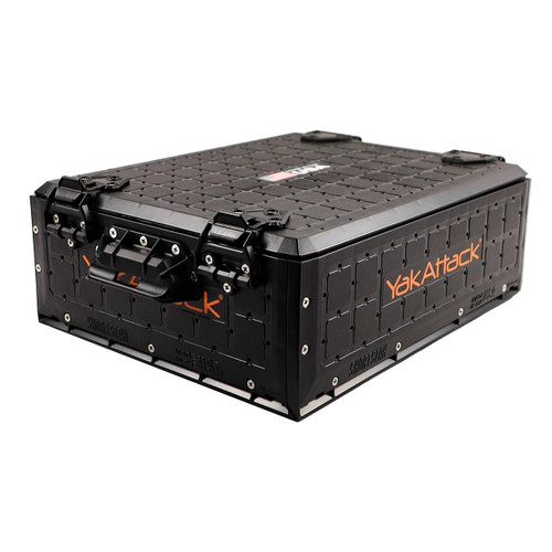 Front right view of the ShortStak SOLO Storage Box 13" x 16", Black