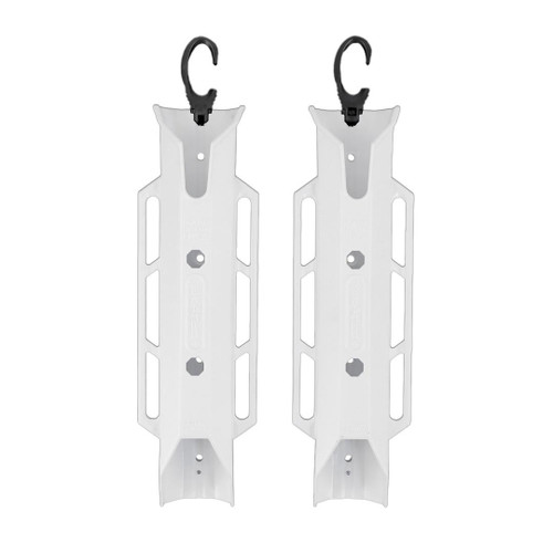  TetherTube Rod Holder- Two Pack with Mounting Hardware, White 