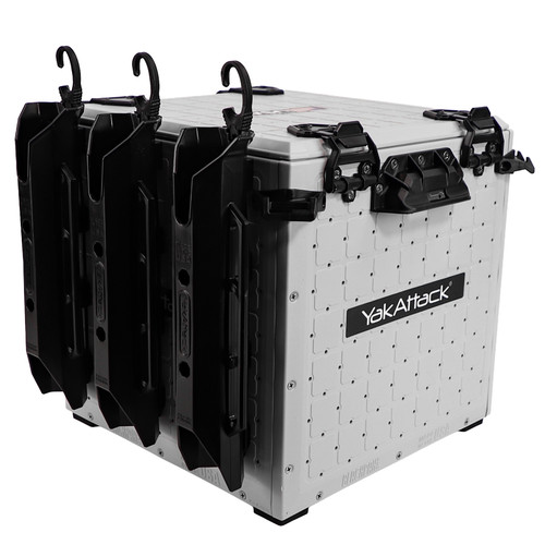 BlackPak Pro Kayak Fishing Crate - 13" x 13", Overcast Grey