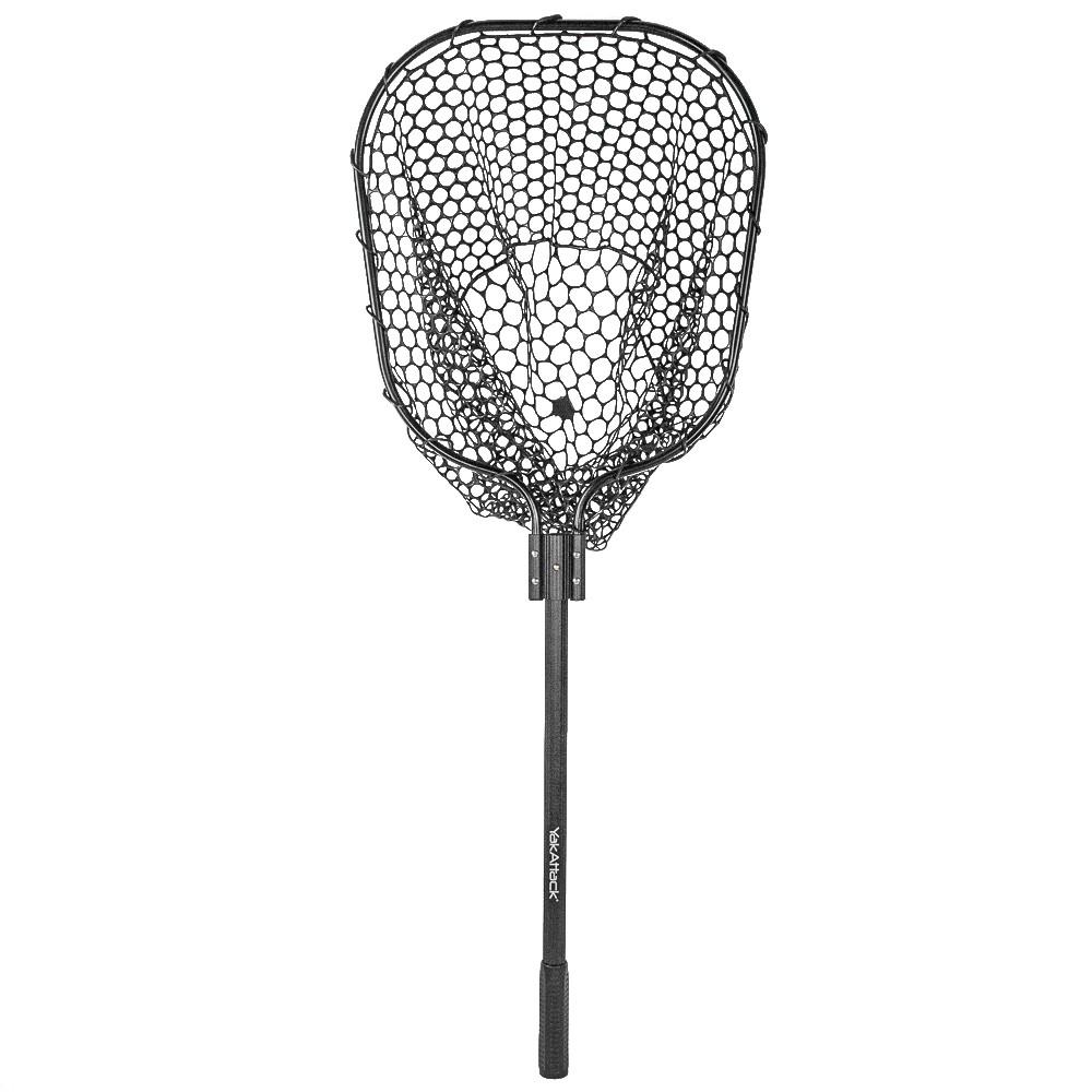 YakAttack 16 x 19 Landing Net with 24 Long Telescoping Handle and Rubber Netting, Black - Fishing Landing Net YakAttack 16 x 19 Landing Net with 24 Long Telescoping Handle and Rubber Netting, Black - Fishing Landing Net