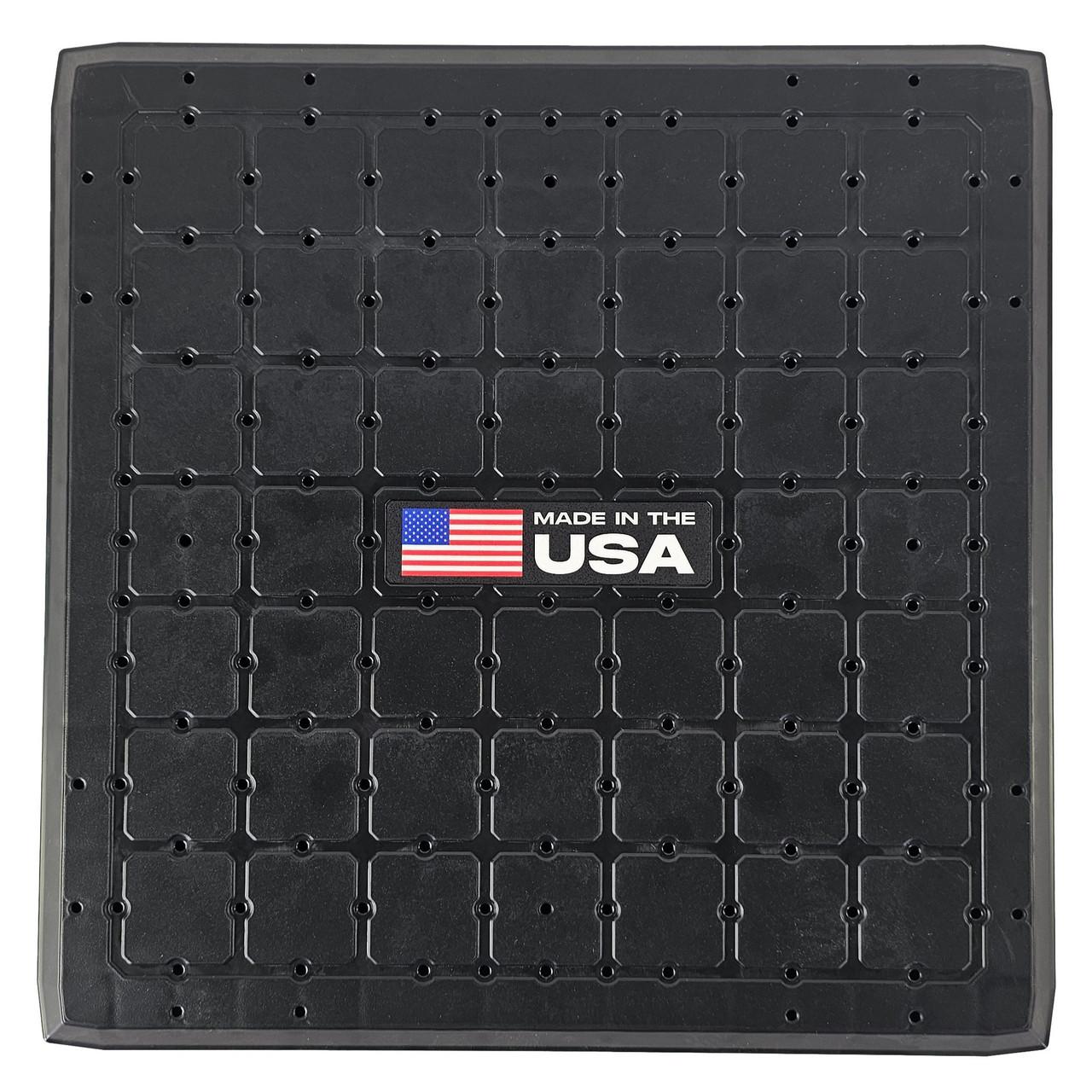 13x13 BlackPak Pro Lid with 4 Bumpers, Black