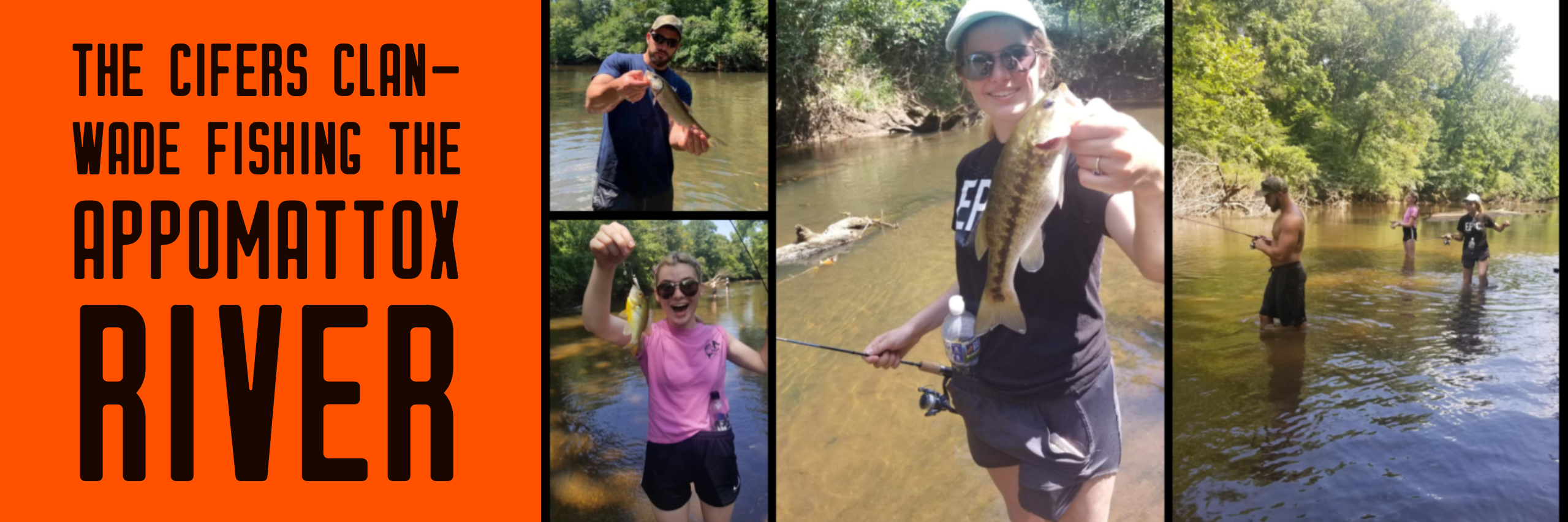 The Cifers Clan Wade Fishing the Appomattox River YakAttack