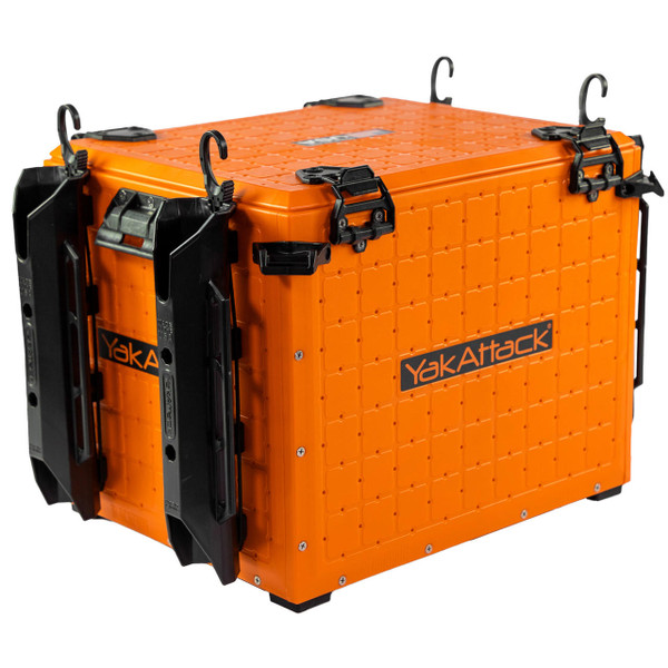 YakAttack BlackPak Pro Cassa Da Pesca Per Kayak 33x33 Cm, Arancione, 3 Portacanne, Prodotto USA - 5