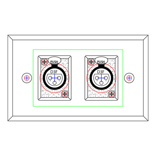 SP-2DFS Wall Plate
