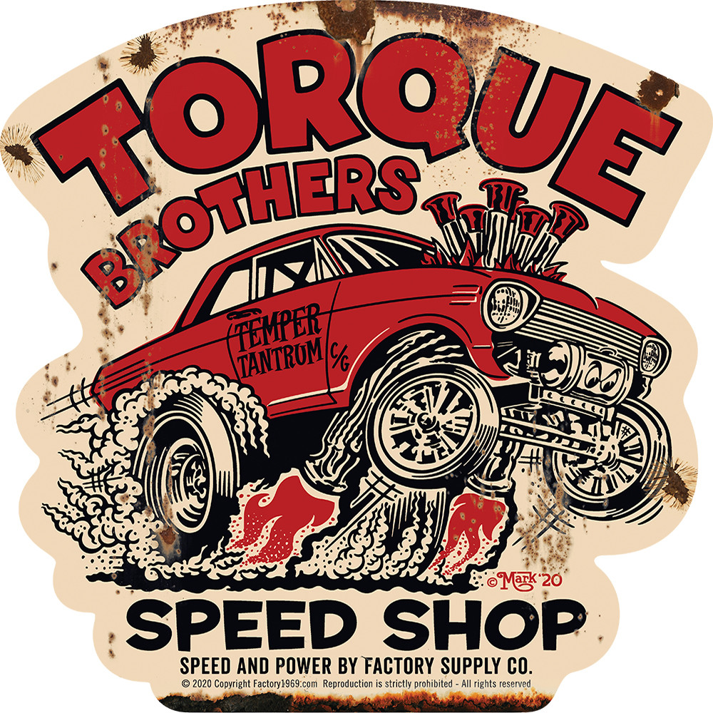 Torque Brothers Speed Shop 1962 Nova Sign | Reedyville Goods