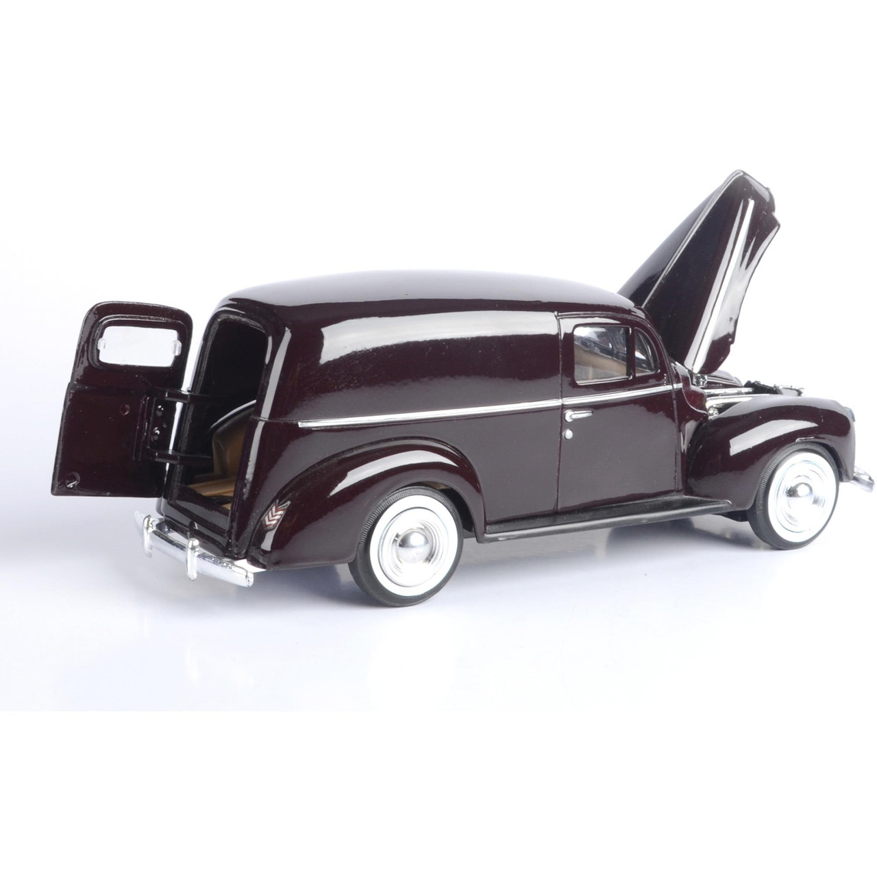 1940 Ford Sedan Delivery-Burgundy Diecast Model Car | Motormax