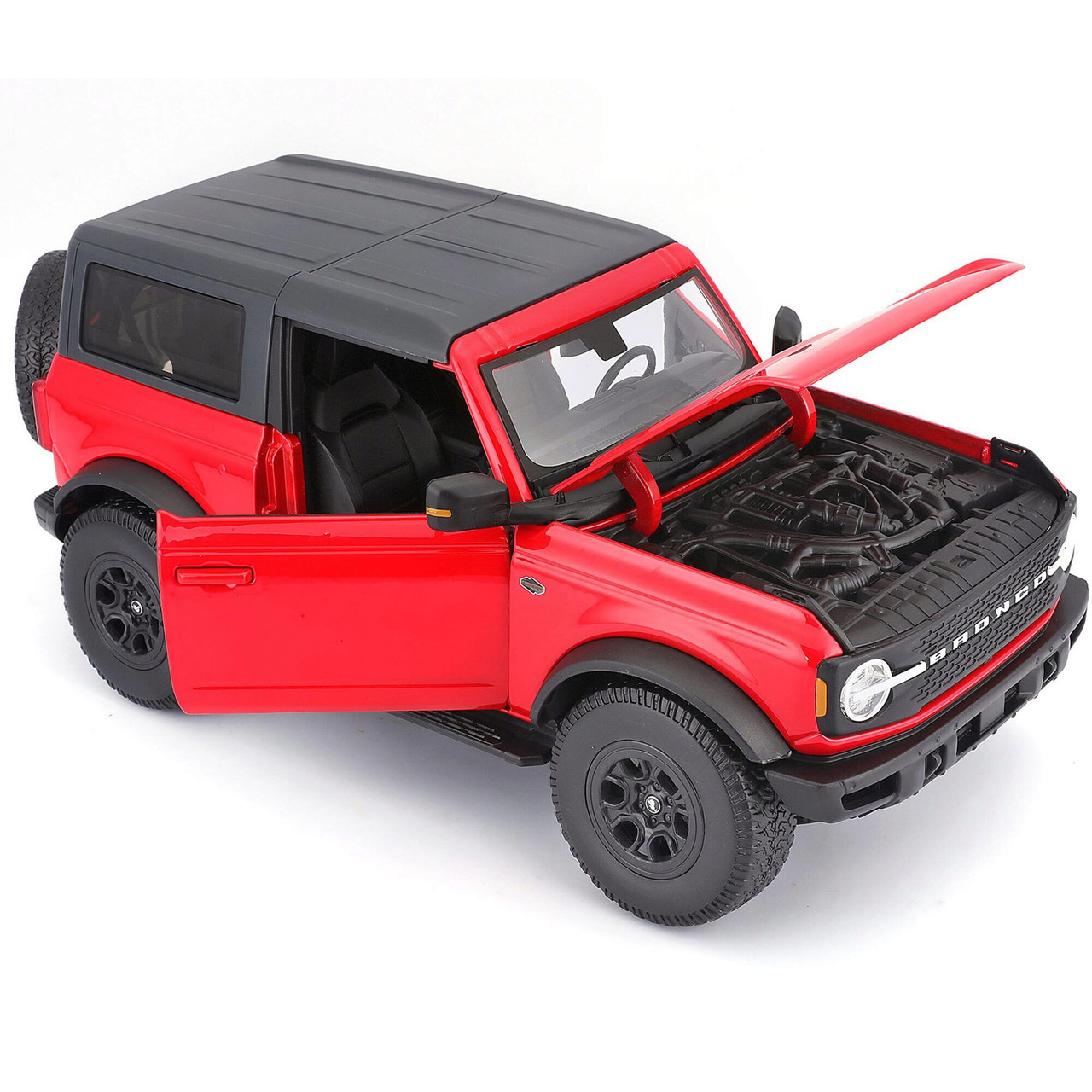 2021 Ford Bronco Wildtrak Red Diecast Model Truck | Maisto