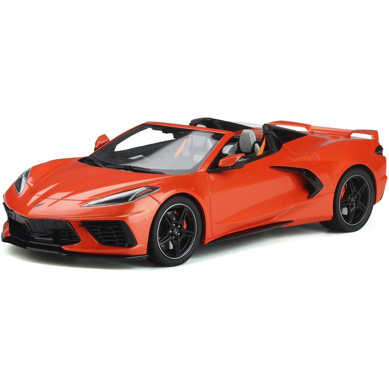 2020 C8 Corvette Convertible - Sebring Orange 1:18 Scale Cast Resin Model  Car by GT Spirit