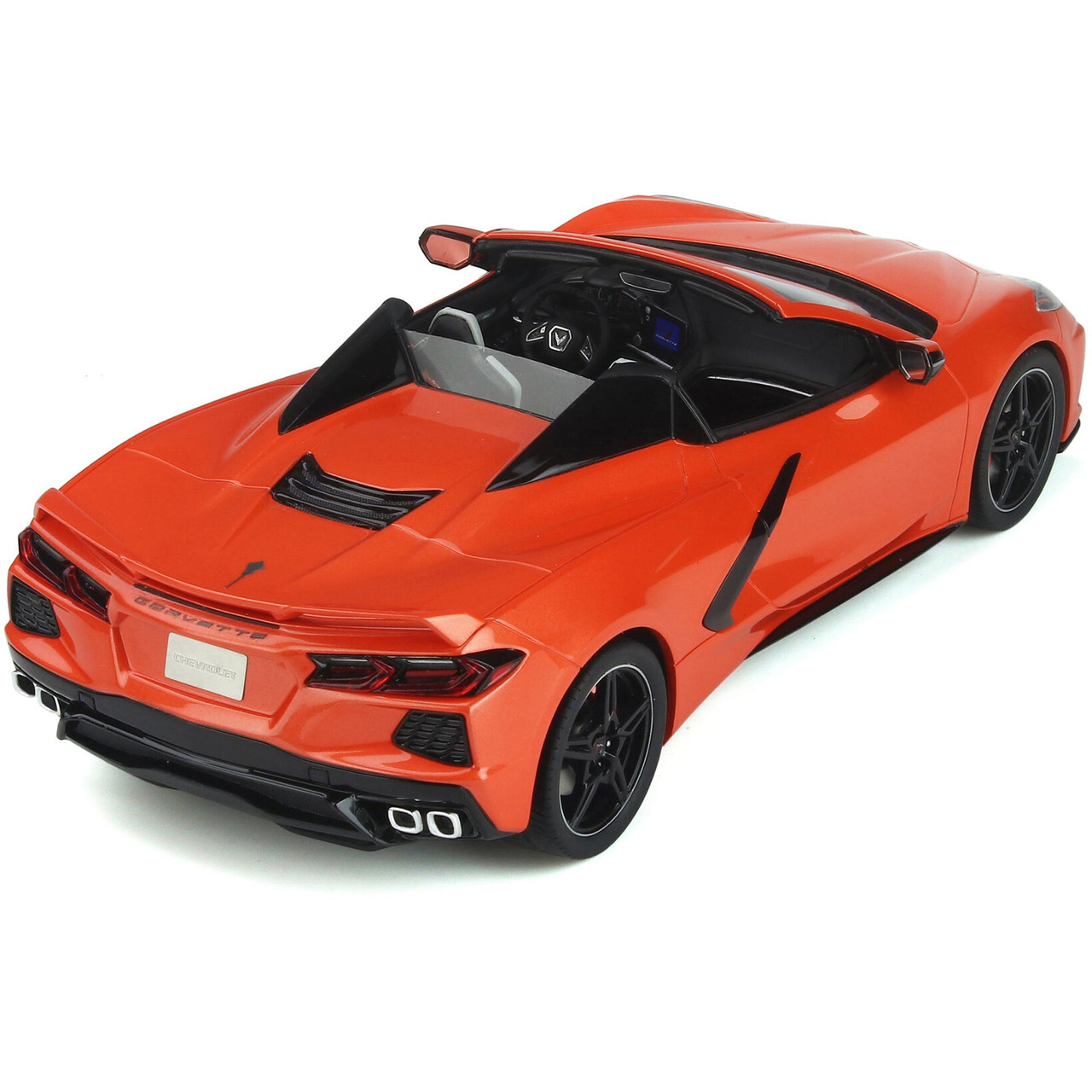 2020 C8 Corvette Convertible - Sebring Orange 1:18 Scale Cast Resin Model  Car by GT Spirit