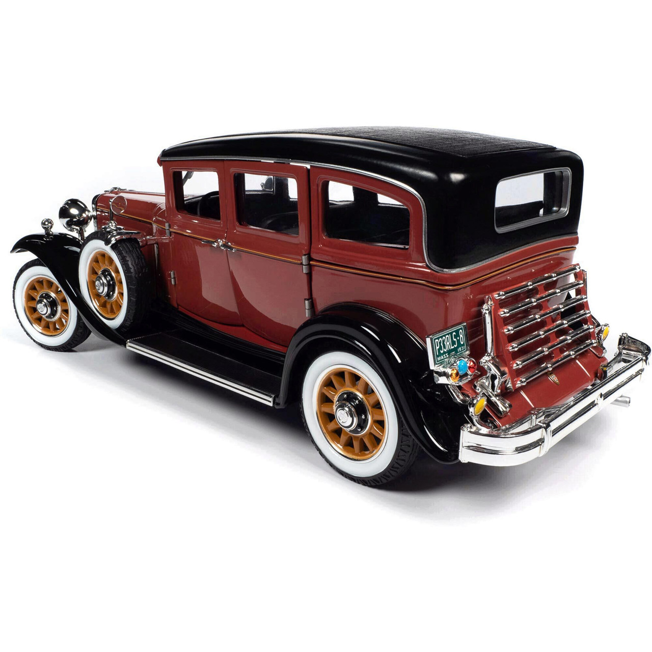 1931 Peerless Master 8 Sedan - Red & Black 1:18 Scale Diecast