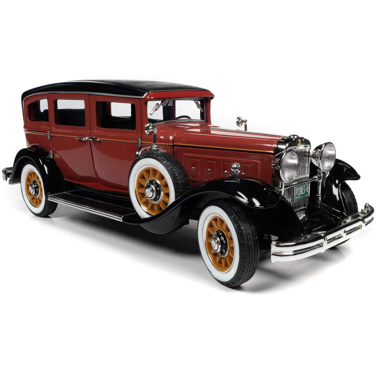 1931 Peerless Master 8 Sedan - Red & Black 1:18 Scale Diecast