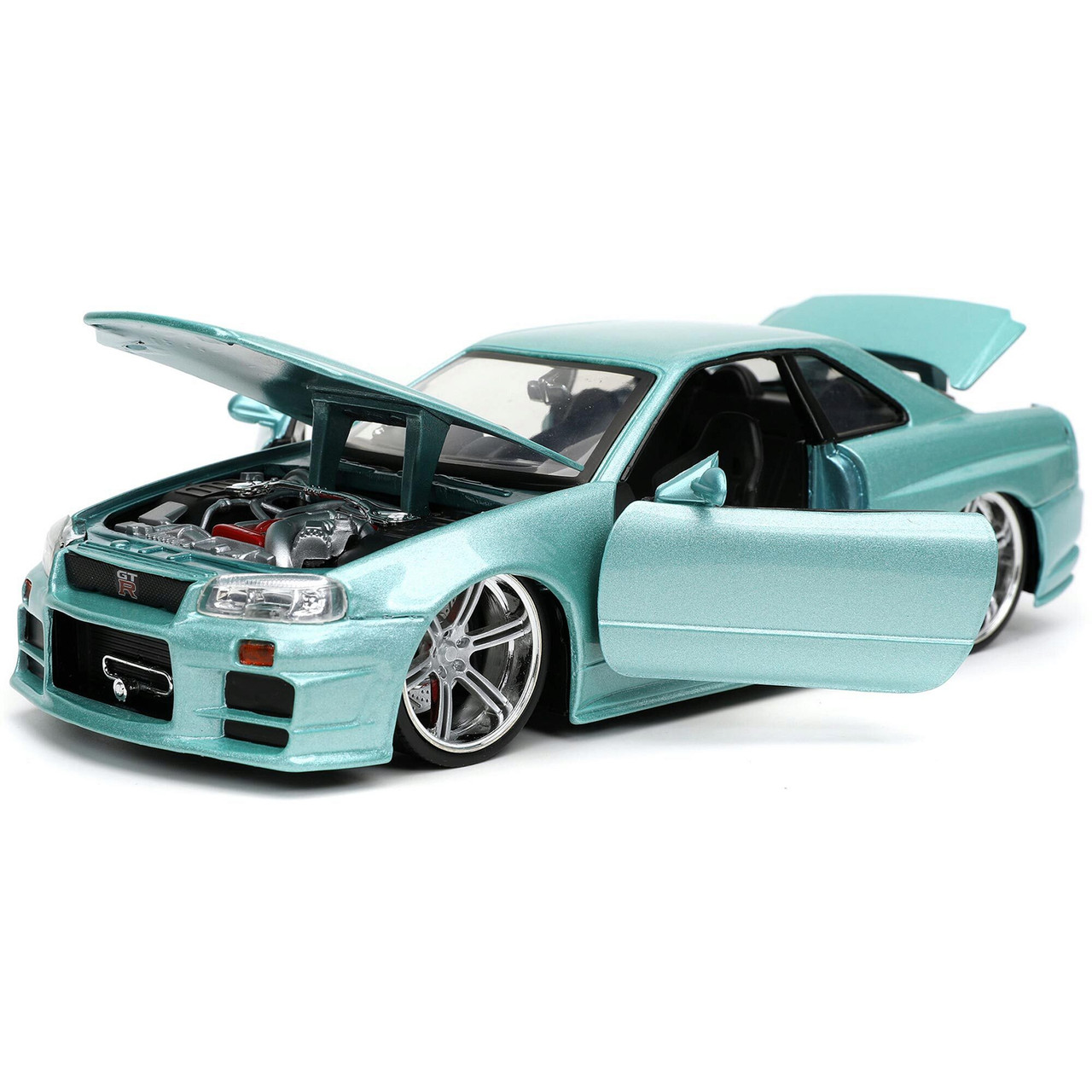 Fast & Furious - Brian's Nissan Skyline Gt-R (R34) 1:24 Scale Diecast Model  Car by Jada Toys