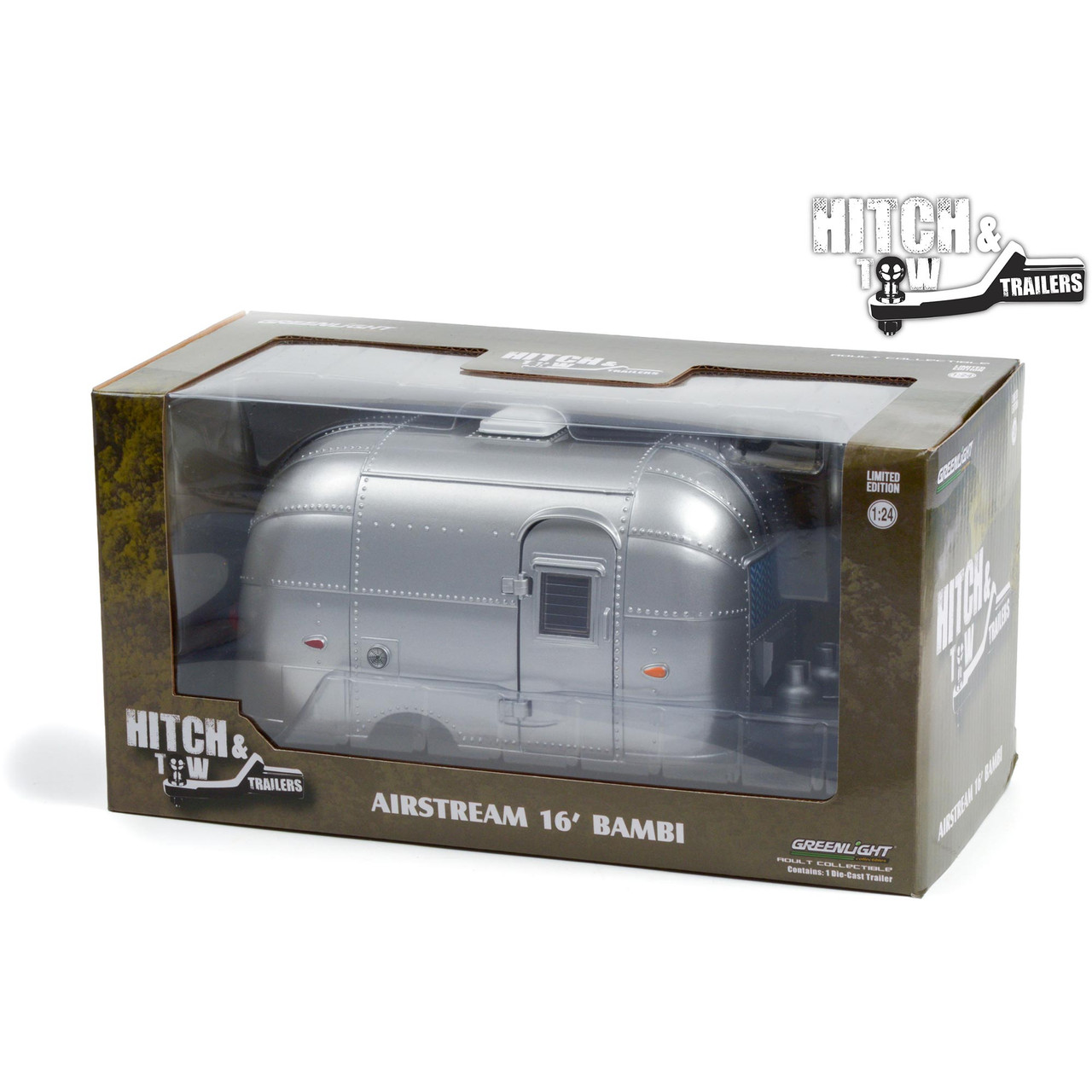 Airstream 16' Bambi Sport in Silver with Curtains Drawn | Greenlight