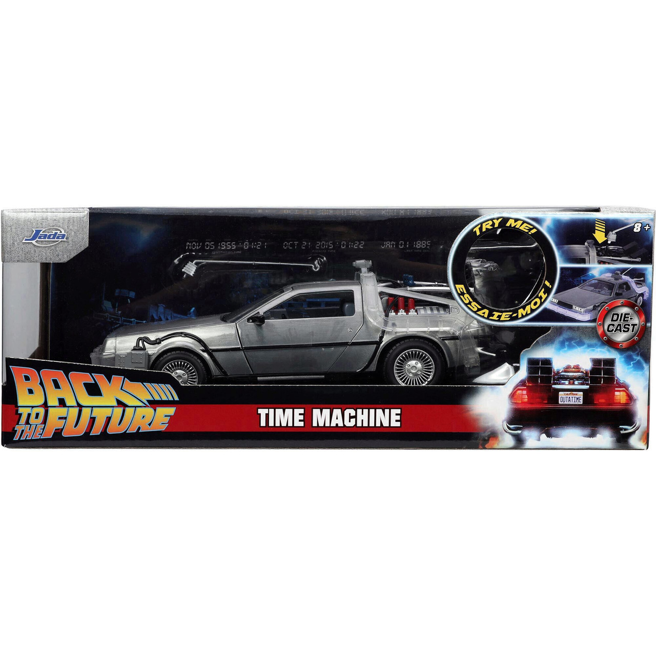 D.R.E. BROWN ENTERPRISES 1/24スケールタイムマシン Back to the Future Part 1 DeLorean Time Machine | Jada Toys