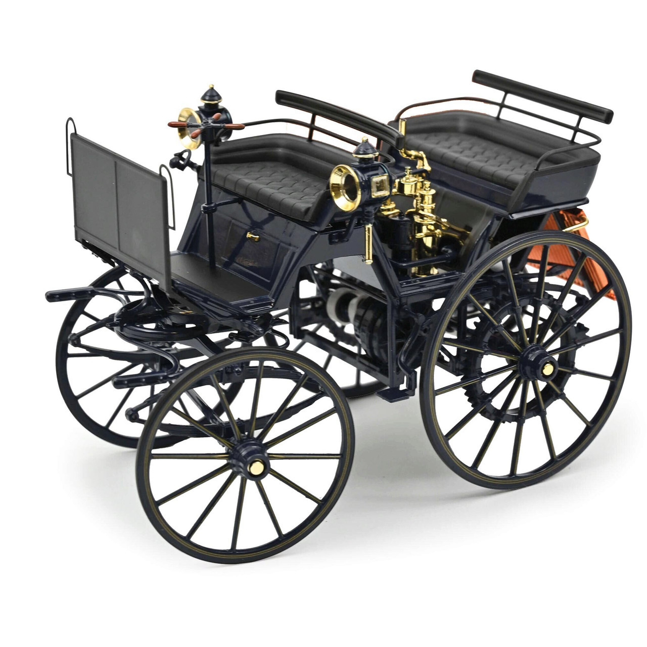 1886 Daimler Motorkutsche 1886 Dark Blue Diecast Model Car | Norev
